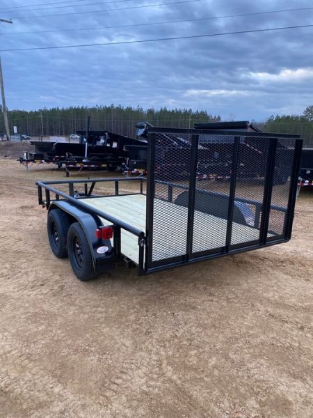New Long Run 16' Tandem Axle Pipe-Top Utility 7000 GVWR