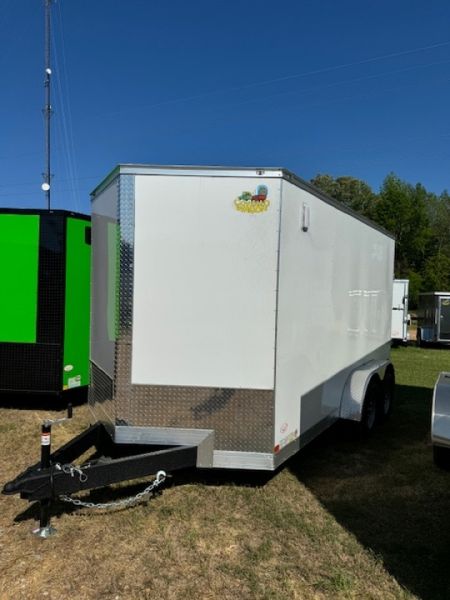 New Covered Wagon Trailers 14' Tandem Axle Enclosed Cargo 7000 GVWR