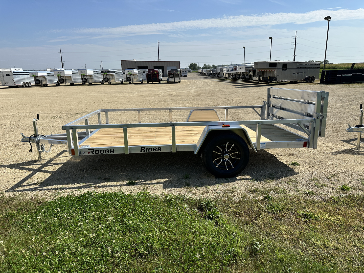 New 2026 Rough Rider RRU 6512A-96 6.5' x 12' Aluminum Utility Trailer