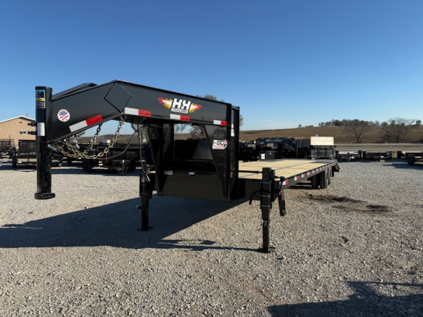 New 2026 H&H 102"x30'+5' 24k HD LowProfile Dovetail Super Deluxe Ramps Gooseneck Deckover Trailer