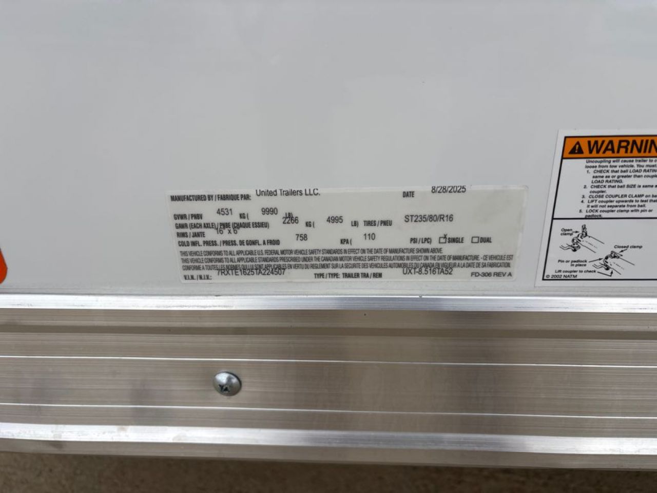 New 2026 United Trailers UXT-8.516TA52 Car / Racing Trailer