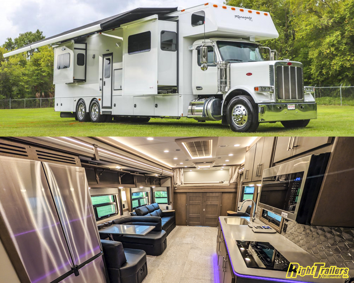 New 2027 Renegade RV Classic Peterbilt 589 45CME Motorhome With 1.5 Bathrooms