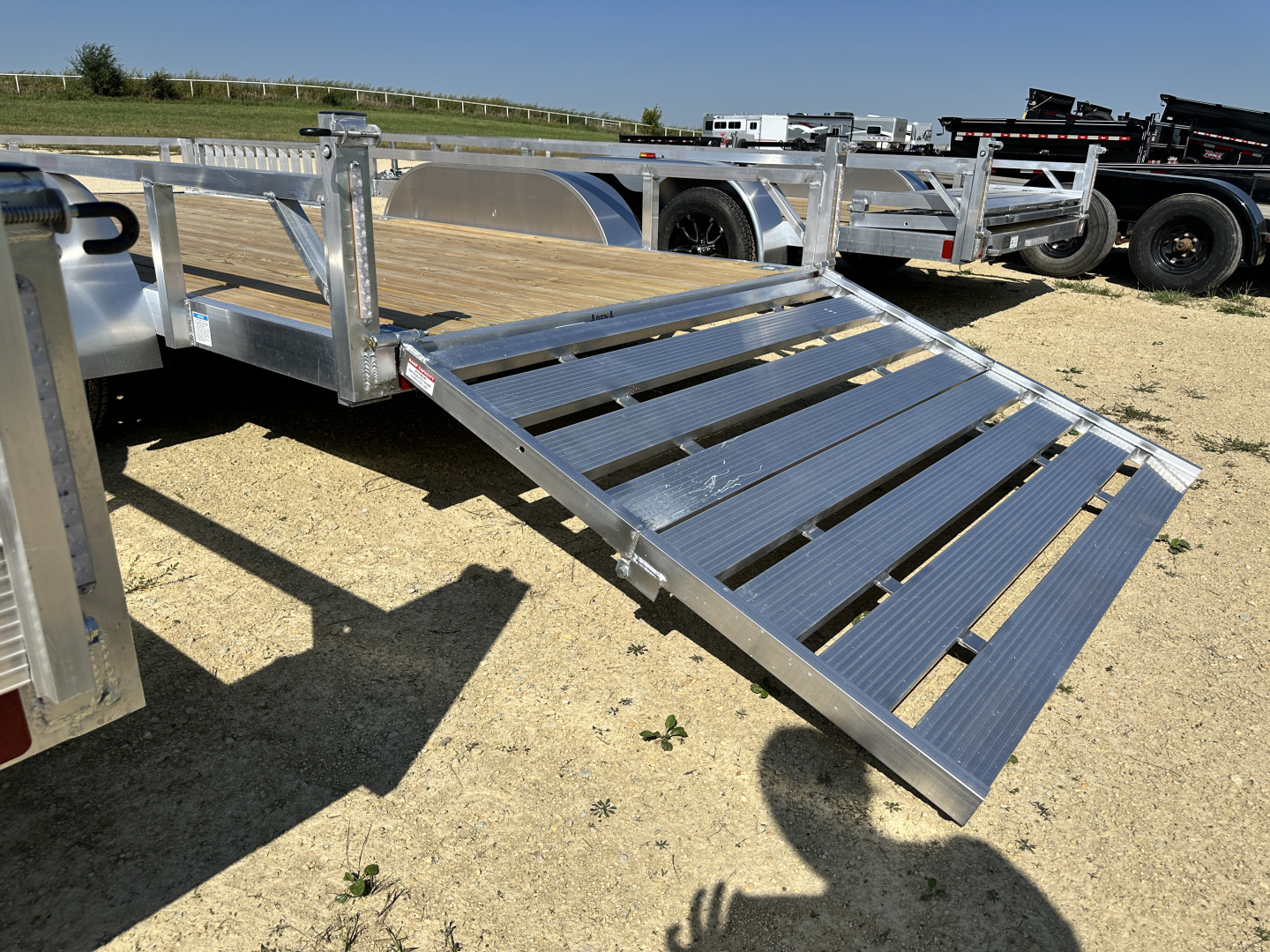 New 2026 Rough Rider RRU6516TA2-96 6.5' x 16' Aluminum Utility Trailer