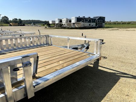 New 2026 Rough Rider RRU6516TA2-96 6.5' x 16' Aluminum Utility Trailer