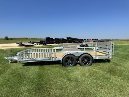 New 2026 Rough Rider RRU6516TA2-96 6.5' x 16' Aluminum Utility Trailer