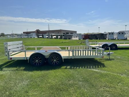 New 2026 Rough Rider RRU6516TA2-96 6.5' x 16' Aluminum Utility Trailer