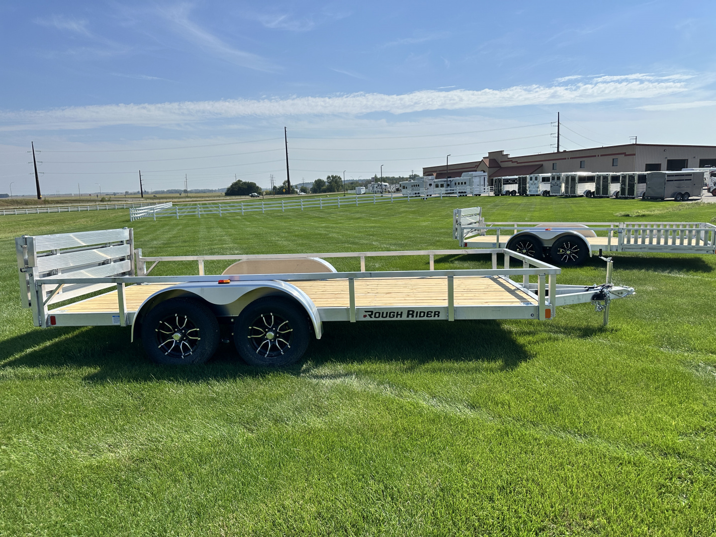 New 2026 Rough Rider RRU6516TA2-96 6.5 x 16' Aluminum Utility Trailer