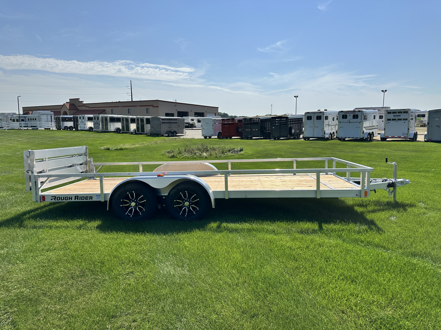 New 2026 Rough Rider RRU6518TA2-96 6.5' x 18' Aluminum Utility Trailer