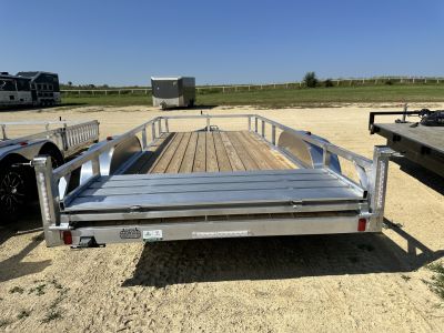 New 2026 Rough Rider RRU6518TA2-96 6.5' x 18' Aluminum Utility Trailer