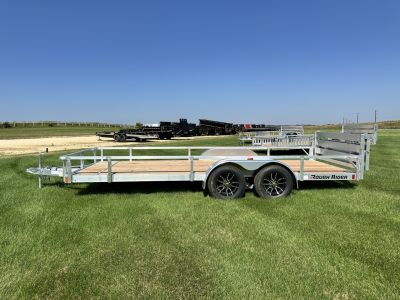 New 2026 Rough Rider RRU6518TA2-96 6.5' x 18' Aluminum Utility Trailer
