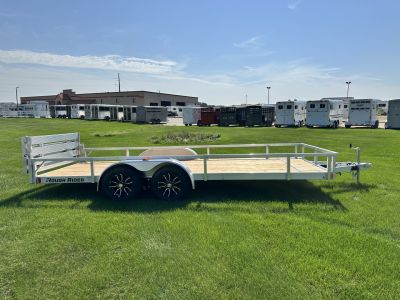 New 2026 Rough Rider RRU6518TA2-96 6.5' x 18' Aluminum Utility Trailer