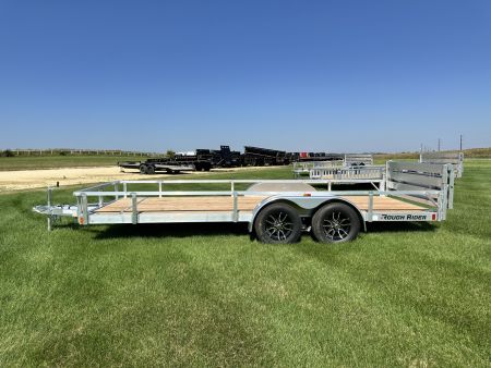 New 2026 Rough Rider RRU6518TA2-96 6.5' x 18' Aluminum Utility Trailer