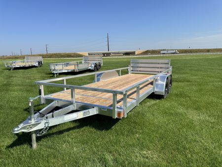 New 2026 Rough Rider RRU6518TA2-96 6.5' x 18' Aluminum Utility Trailer