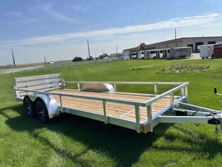 New 2026 Rough Rider RRU6518TA2-96 6.5' x 18' Aluminum Utility Trailer