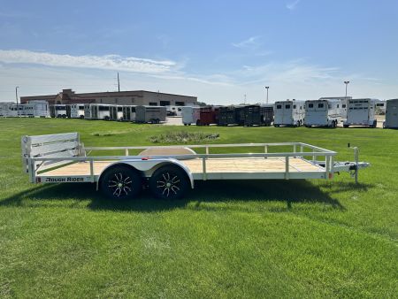 New 2026 Rough Rider RRU6518TA2-96 6.5' x 18' Aluminum Utility Trailer