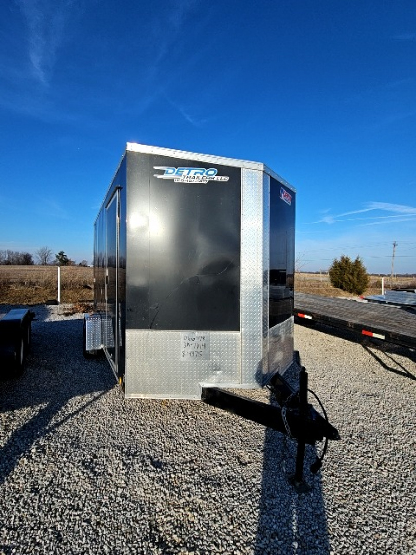 Used 2022 Pace American 7 x 12 3.5K Ramp Door Cargo / Enclosed Trailer w/ Brakes