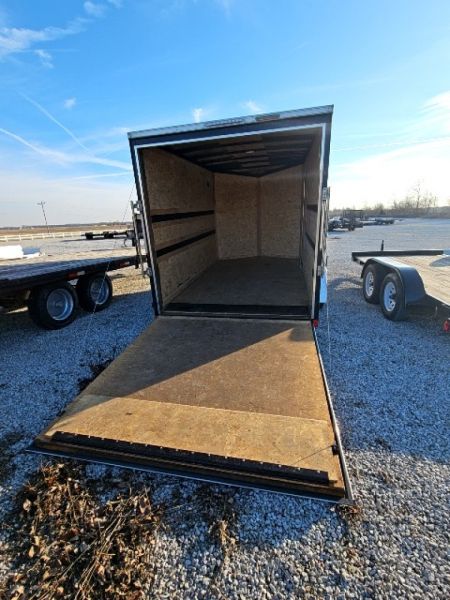 Used 2022 Pace American 7 x 12 3.5K Ramp Door Cargo / Enclosed Trailer w/ Brakes