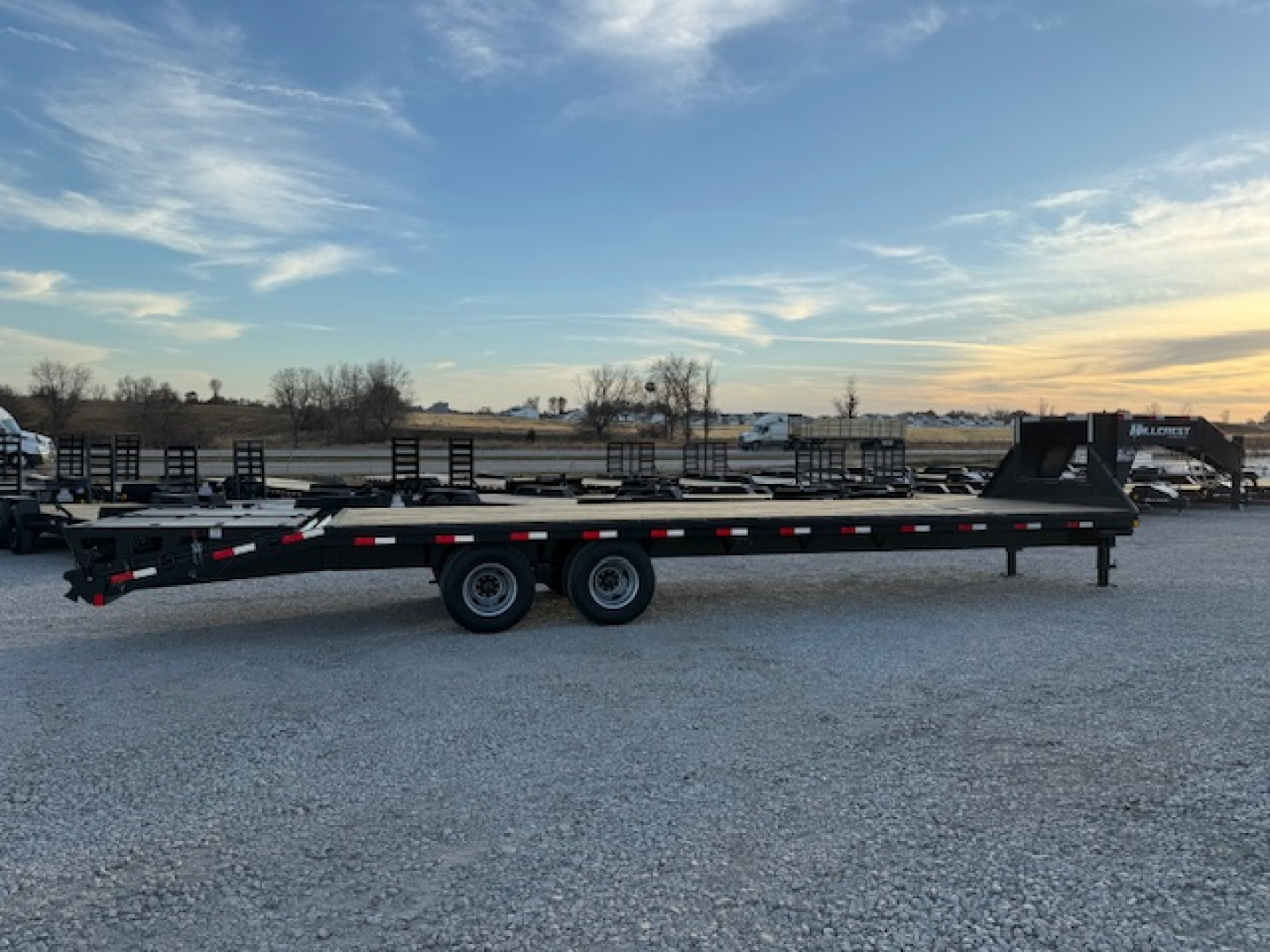 New 2026 Hillcrest 102"x25'+5' 24.9k Heavy Duty Gooseneck Deckover Trailer