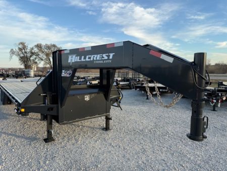 New 2026 Hillcrest 102"x25'+5' 24.9k Heavy Duty Gooseneck Deckover Trailer