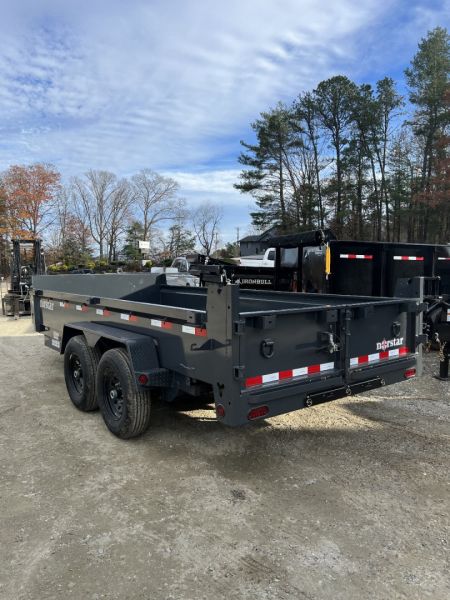 New 2026 Norstar DCB Series / 83" X 16' / 2-7,000# Electric Brake Axles / Scissor Hoist / Barn Door Rear Gates