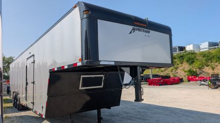 New 2026 Homesteader 8.5x38 (29+8) Gooseneck Car Hauler w/ Ramp