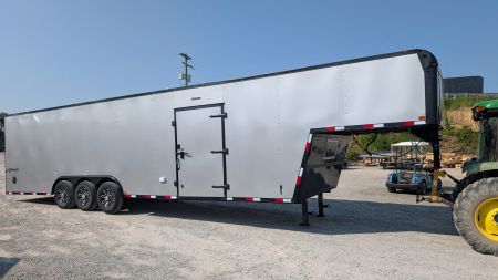 New 2026 Homesteader 8.5x38 (29+8) Gooseneck Car Hauler w/ Ramp