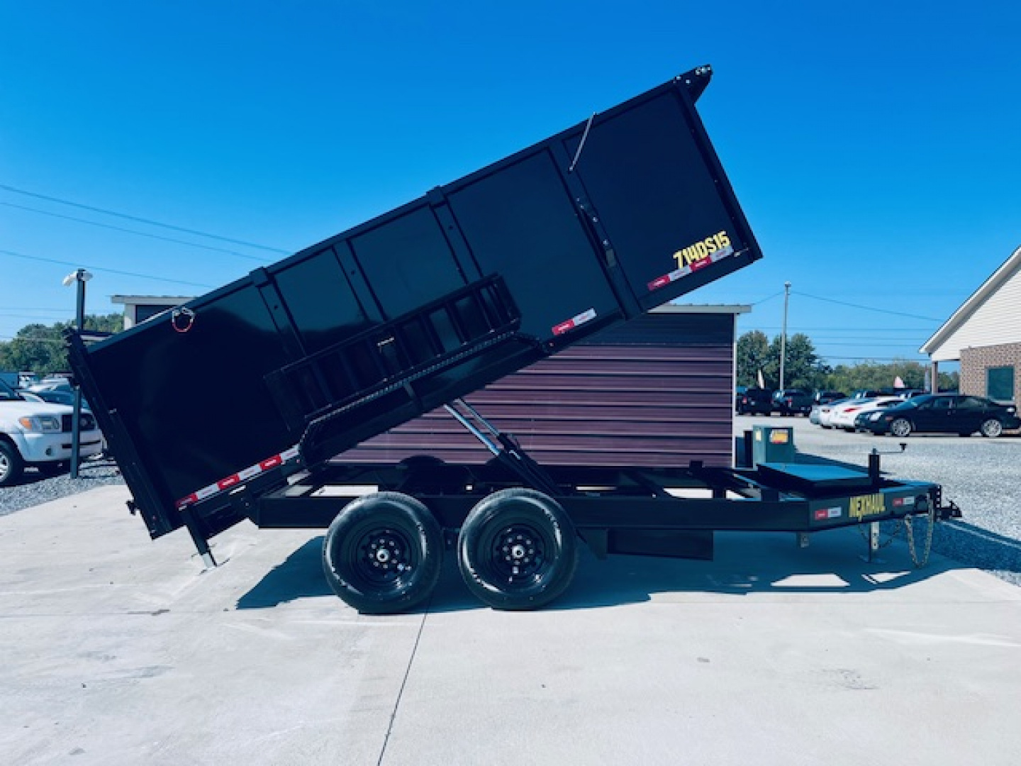New 2026 Nexhaul 7X14 15K Lightning Dump Trailer w/4ft Sides