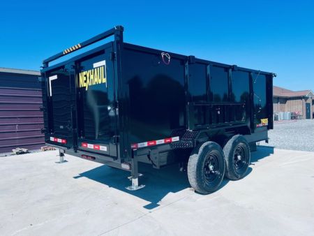 New 2026 Nexhaul 7X14 15K Lightning Dump Trailer w/4ft Sides