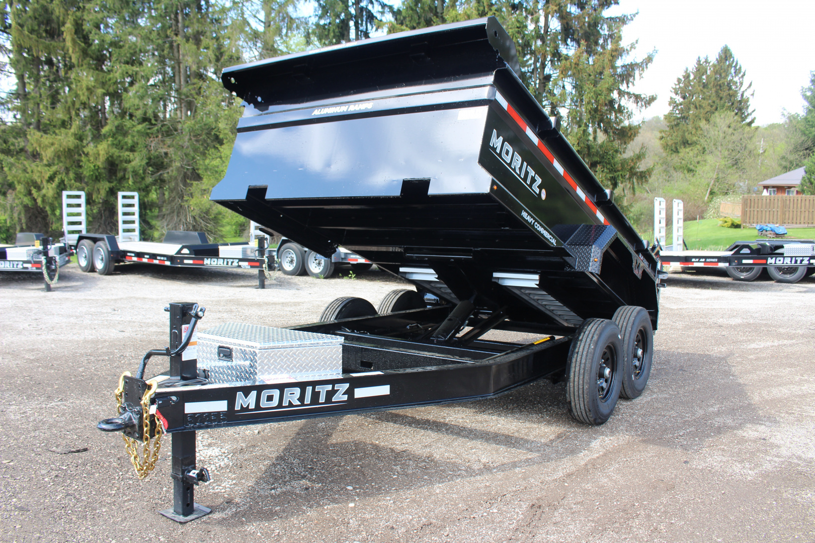New 2026 Moritz 6' 10" x 12' Heavy Commercial DLH Series Dump Trailer - 14000# GVW