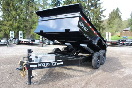 New 2026 Moritz 6' 10" x 12' Heavy Commercial DLH Series Dump Trailer - 14000# GVW