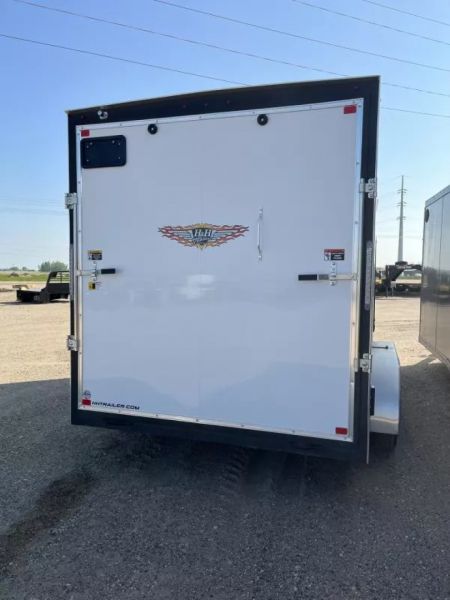 New 2025 H and H Trailer 7x14 HH Series Flat Top V-Nose Enclosed Cargo Trailer  7K Tandem