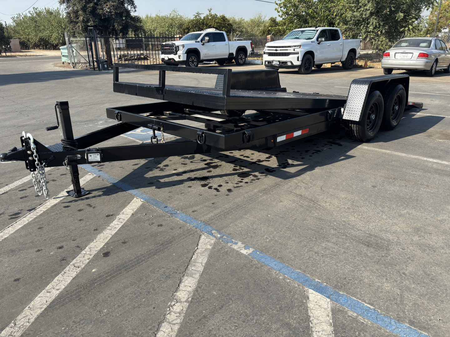 New 2026 TRU 7'x20' Gravity Tilt Car Hauler Trailer 10k