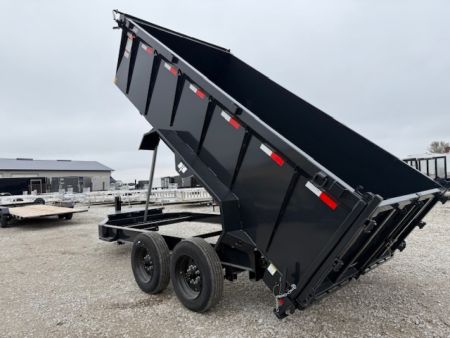 New 2026 Hillcrest Deep Charcoal 7'X14' 17.6K 40" Sides Dump Trailer