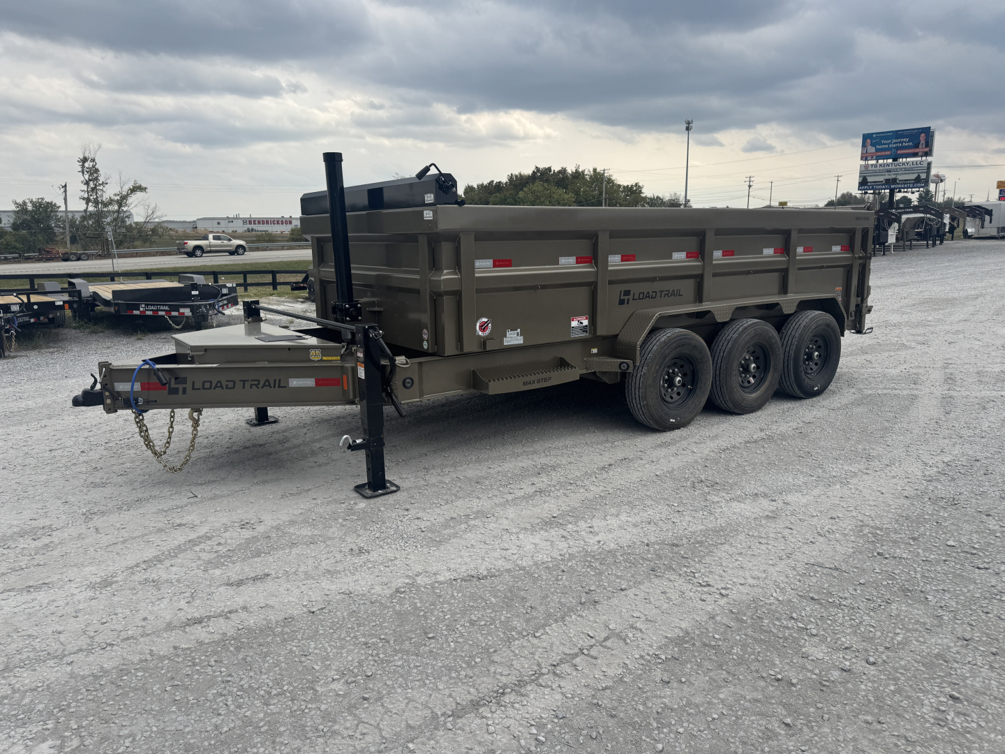New 2026 Load Trail 83"x16' 21,000# 3' Side Telescopic Lift Dump Trailer