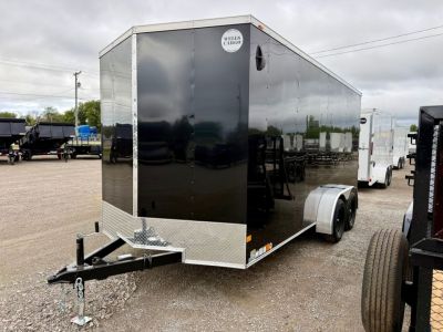 New 2026 Wells Cargo FT716T2-D Black Cargo / Enclosed Trailer