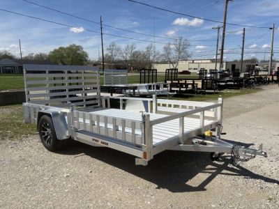 New 2026 Sport Haven 7'X12' DELUXE ALUMINUM W/ATV RAMP SIDES Utility Trailer