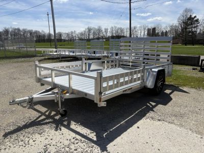 New 2026 Sport Haven 7'X12' DELUXE ALUMINUM W/ATV RAMP SIDES Utility Trailer