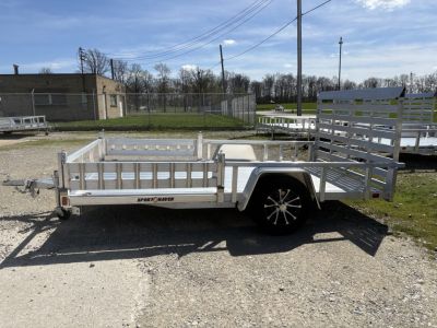 New 2026 Sport Haven 7'X12' DELUXE ALUMINUM W/ATV RAMP SIDES Utility Trailer