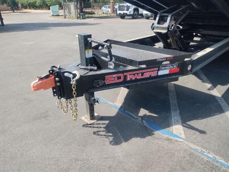 New 2025 ED 8.5x22' Power Tilt Deckover Equipment Trailer 14k