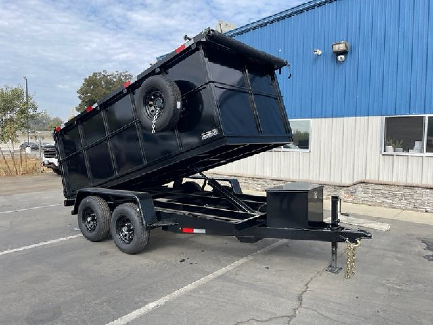 New 2026 TRU 6'x12'x4' Single Ram NO RAMPS Dump Trailer 9,995lbs GVWR