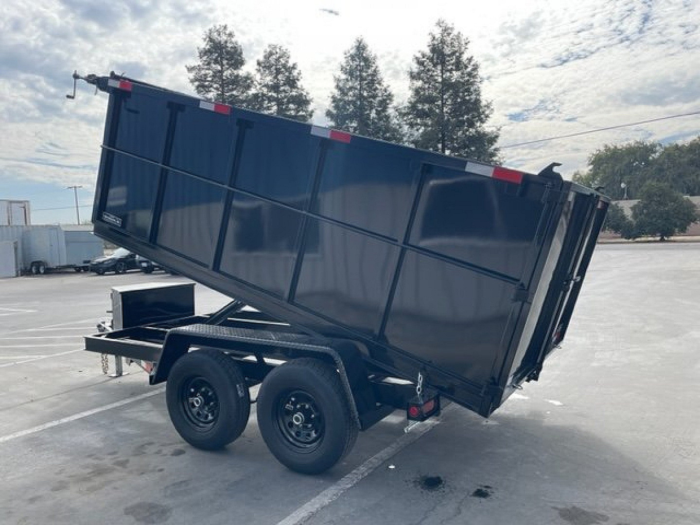 New 2026 TRU 6'x12'x4' Single Ram NO RAMPS Dump Trailer 9,995lbs GVWR