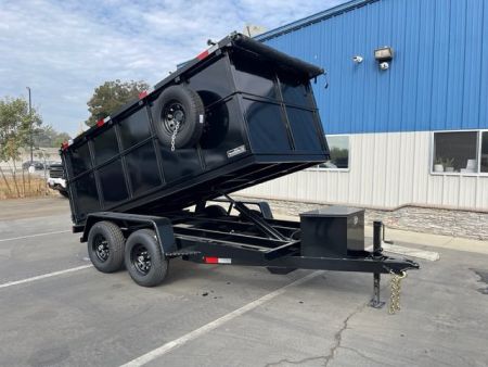 New 2026 TRU 6'x12'x4' Single Ram NO RAMPS Dump Trailer 10k
