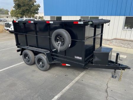New 2026 TRU 6'x12'x4' Single Ram NO RAMPS Dump Trailer 9,995lbs GVWR