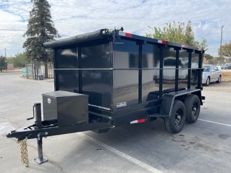 New 2026 TRU 6'x12'x4' Single Ram NO RAMPS Dump Trailer 9,995lbs GVWR