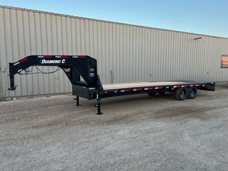 New 2026 Diamond C Trailers 25' FMAX207 Gooseneck Flatbed Trailer