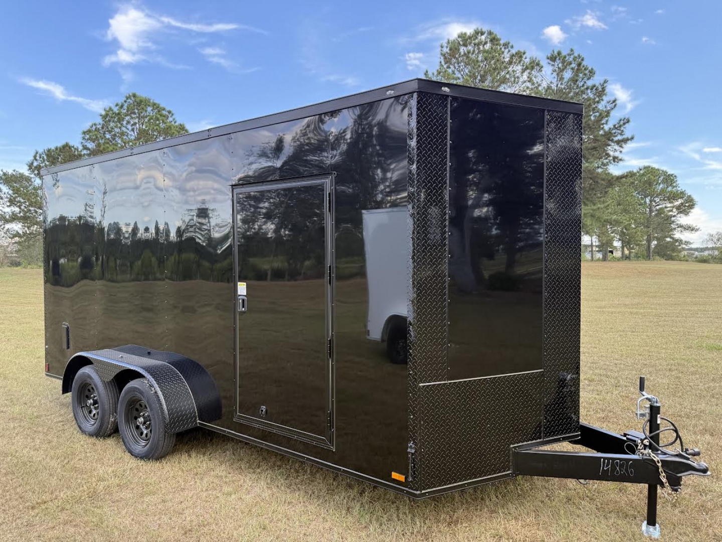 New Titanium Cargo 7x16 Tandem Axle Blackout Enclosed Trailer