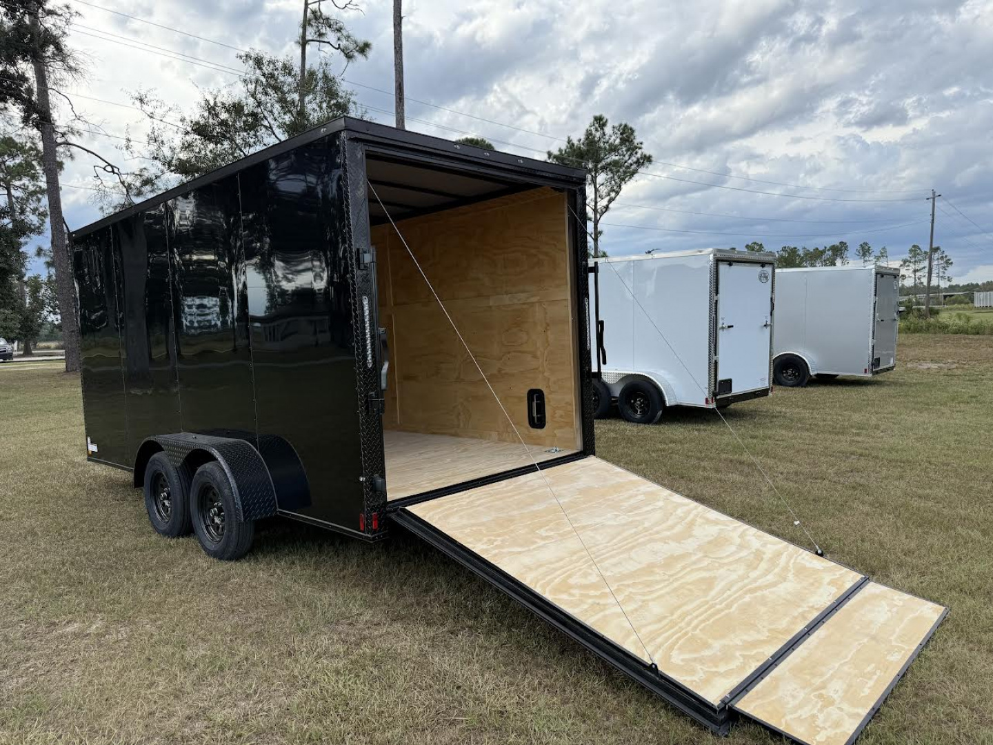 New Titanium Cargo 7x16 Tandem Axle Blackout Enclosed Trailer