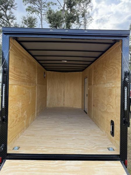 New Titanium Cargo 7x16 Tandem Axle Blackout Enclosed Trailer