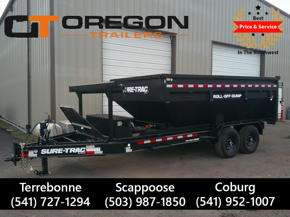 New 2025 Sure-Trac 16', 15.4K Roll Off Dump Trailer