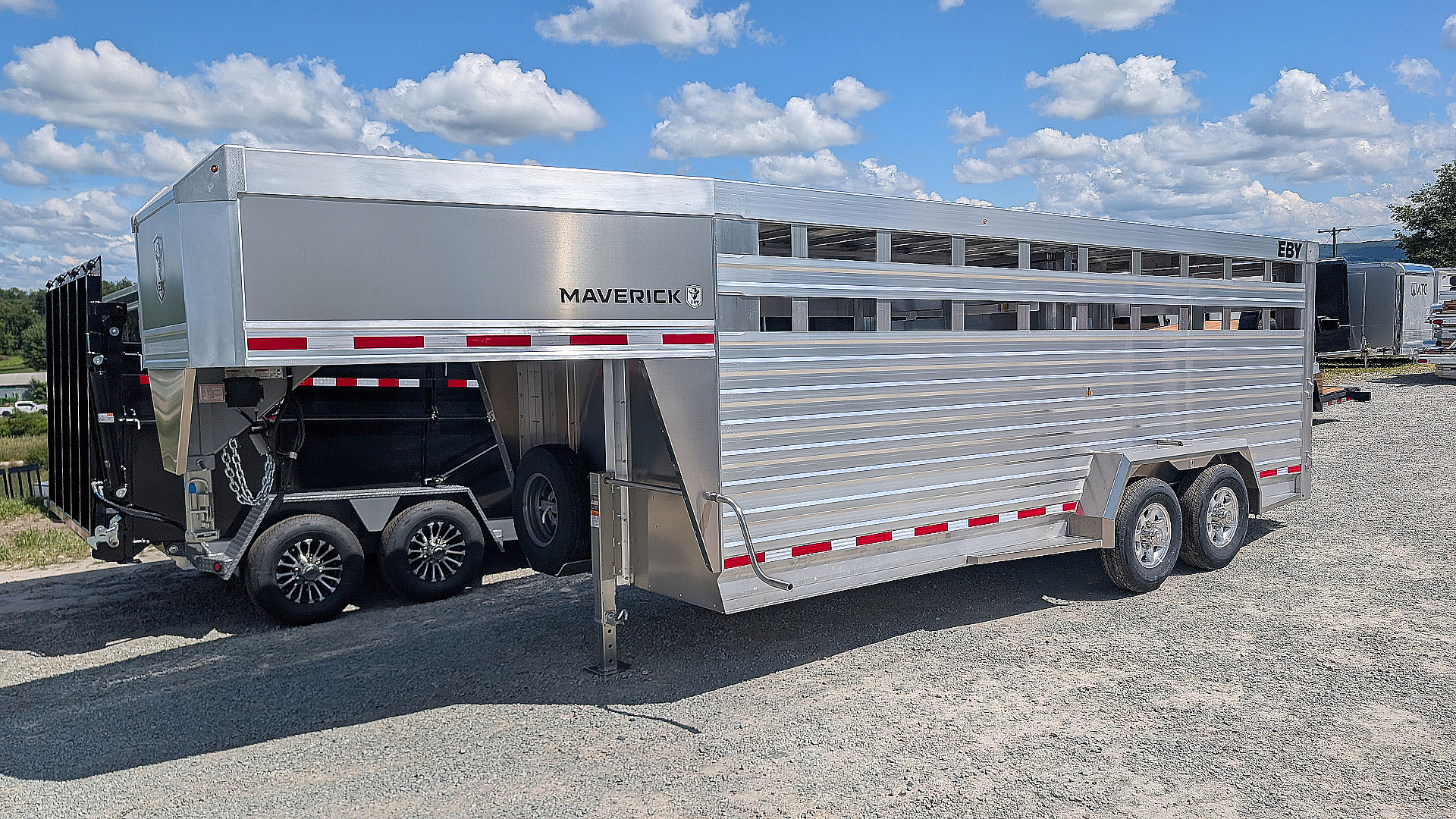 New 2026 EBY MAVERICK 20' Gooseneck Aluminum Stock Trailer